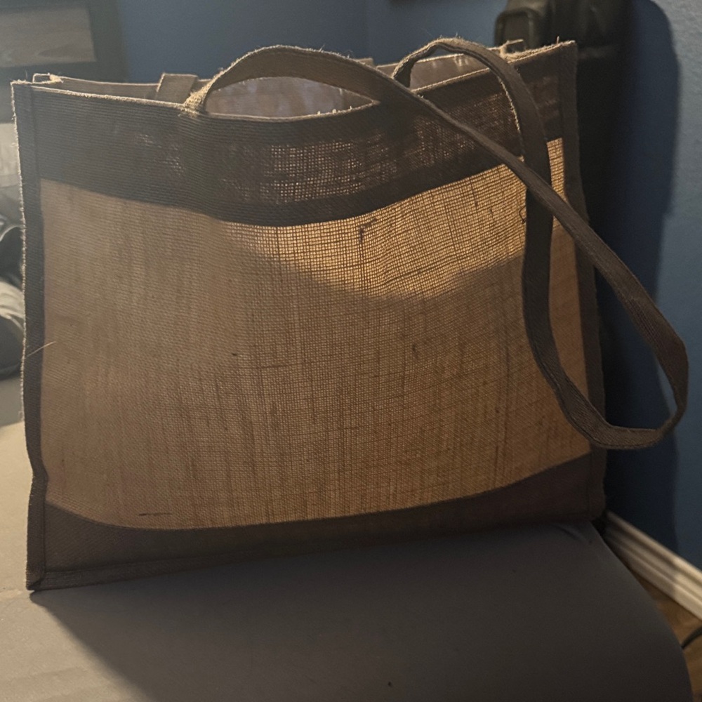3/$15! ๐ Dorado Beach Large Jute Tote Bag - Picture 3 of 4